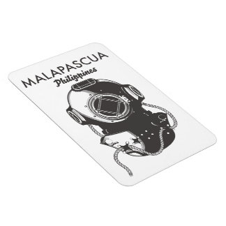 Malapascua Philippines Diving travel poster Magnet