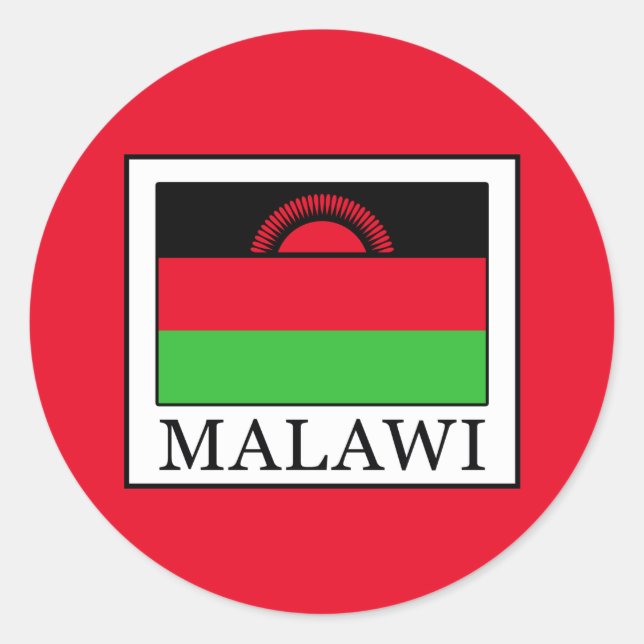 Malawi Classic Round Sticker (Front)