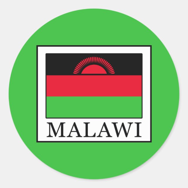 Malawi Classic Round Sticker (Front)