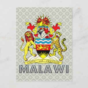 Malawi Coat of Arms Postcard