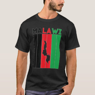 Malawi Country Borders T-Shirt