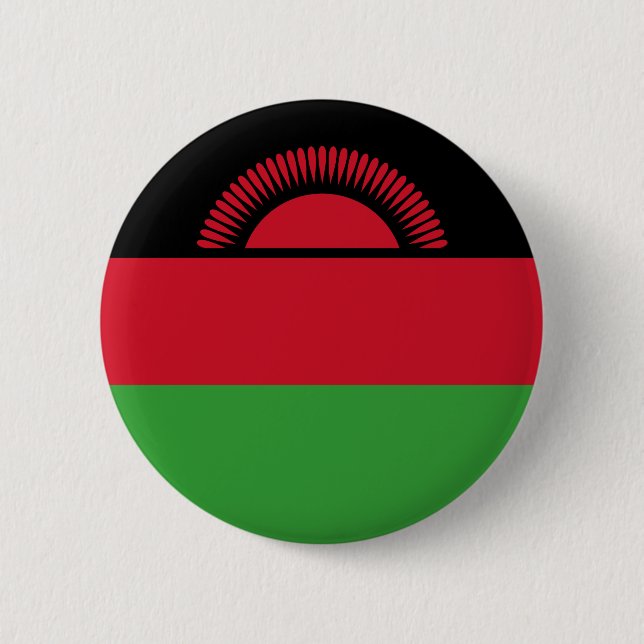 Malawi Flag 6 Cm Round Badge (Front)