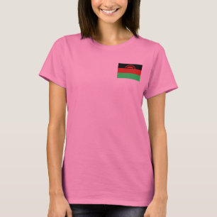 Malawi Flag and Map T-Shirt