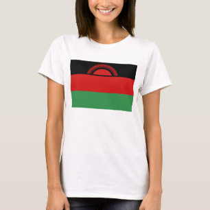 Malawi Flag and Map T-Shirt