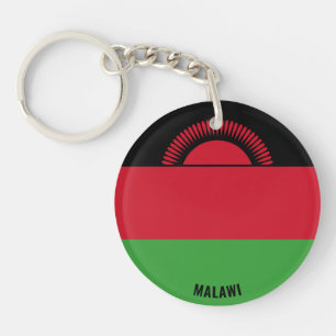Malawi Flag Charming Patriotic Key Ring