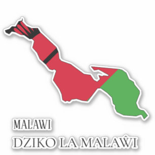 Malawi Flag Charming Patriotic Map