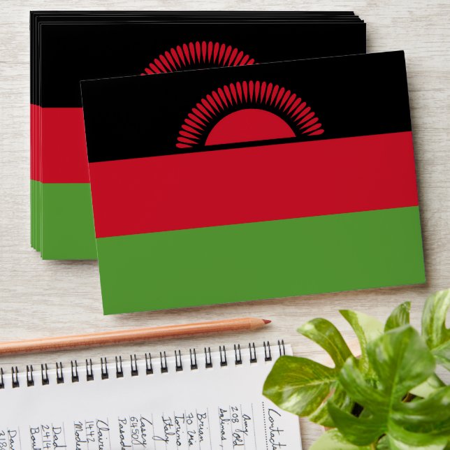 Malawi flag envelope (Stacked)