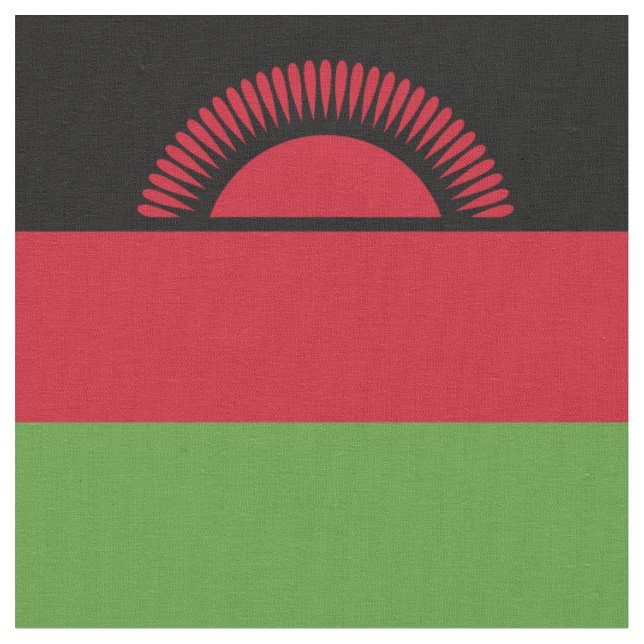 Malawi flag fabric (Close Up)