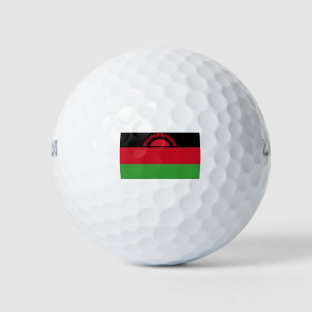 Malawi Flag Golf Balls (Front)