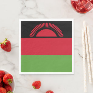 Malawi flag napkin