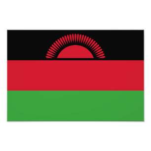 Malawi Flag Photo Print