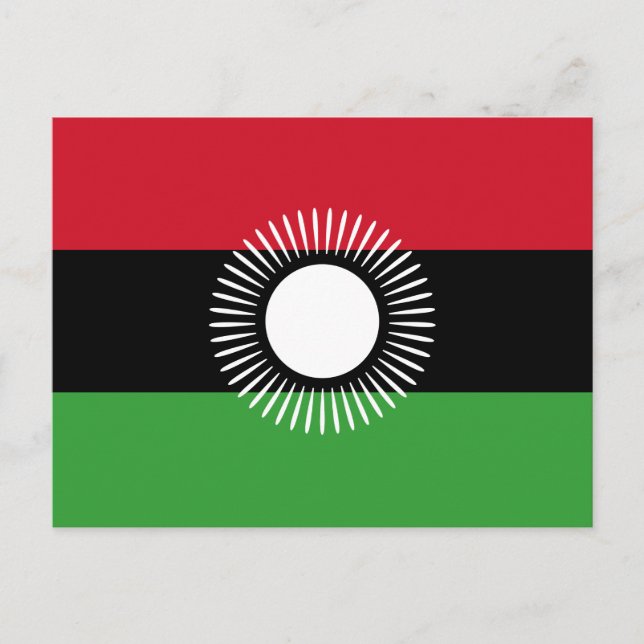 Malawi Flag Postcard (Front)