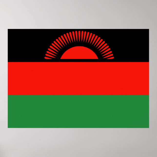 Malawi Flag Poster (Front)