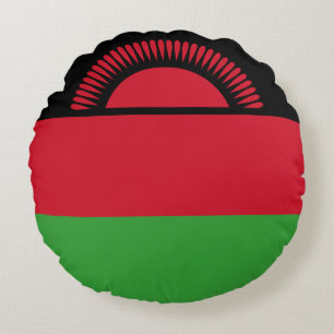 Malawi Flag Round Cushion
