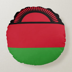 Malawi Flag Round Cushion