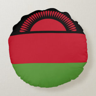 Malawi flag round cushion