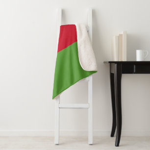 Malawi flag sherpa blanket