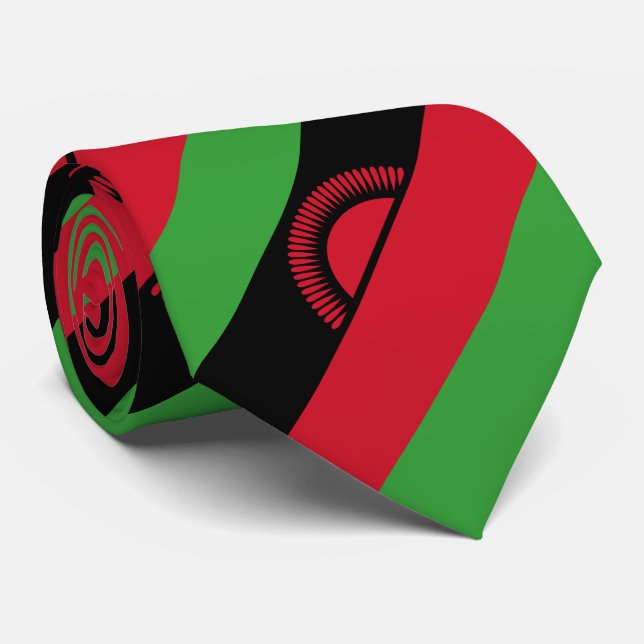 Malawi Flag Tie (Rolled)