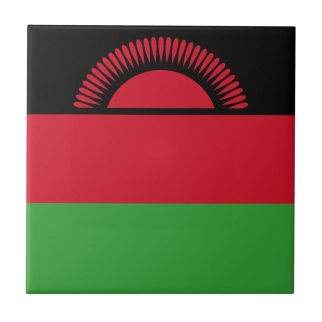 Malawi Flag Tile (Front)