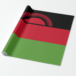 Malawi flag wrapping paper