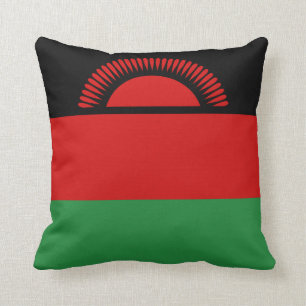 Malawi Flag x Flag Pillow