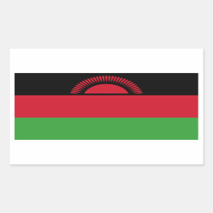 Malawi/Malawian Flag Rectangular Sticker