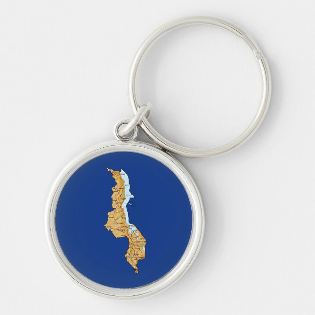 Malawi Map Keychain (Front)