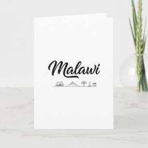 Malawi Skyline Travel Vacation Outfits  Card