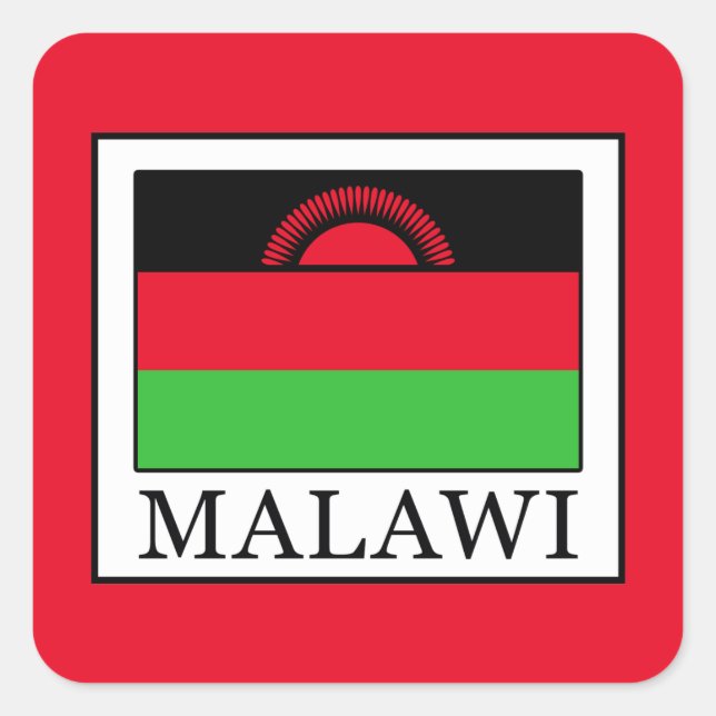 Malawi Square Sticker (Front)