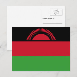 Malawian Flag, Flag of Malawi Postcard