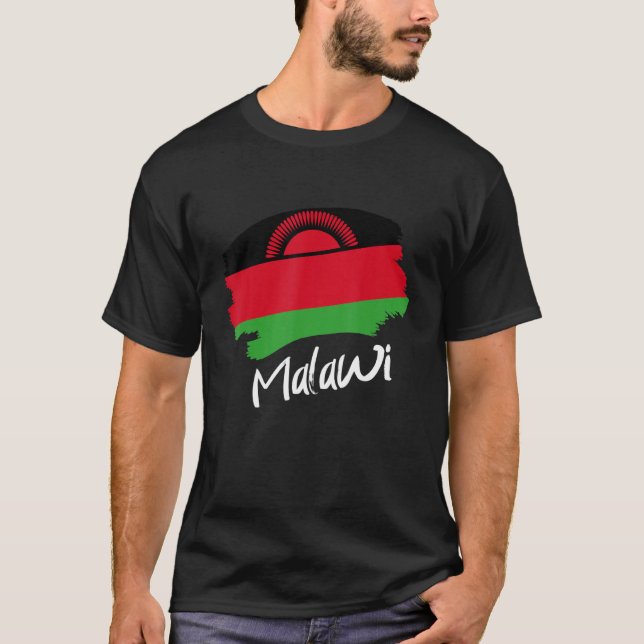 Malawian Flag Malawi T-Shirt (Front)