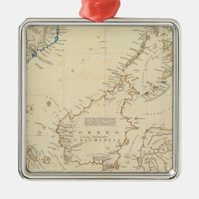 Malay Archipelago Metal Tree Decoration (Front)