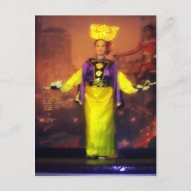 Malay  candle  dance postcard (Front)