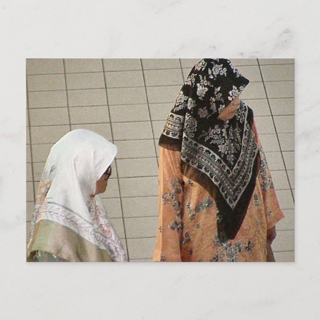 Malay women postcard (Front)
