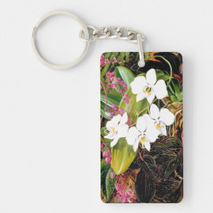 Malayan Moth Orchid and an American Climber Key Ring