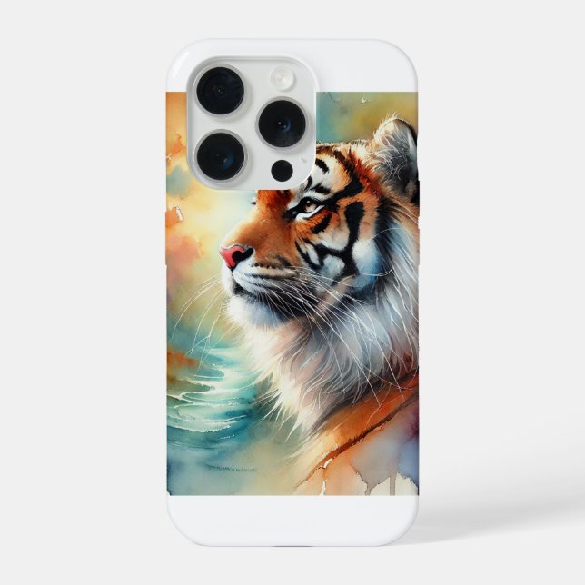 Malayan tiger 231024AREF143 - Watercolor iPhone Case (Back)