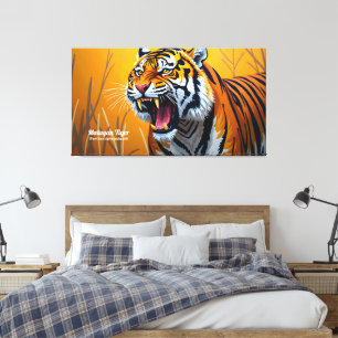 Malayan Tiger, The Soul of the Malaysia Rainforest Canvas Print