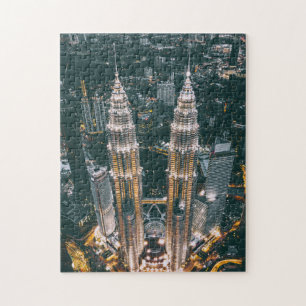 Malaysia Asia Modern Architecture Skyscrapers Jigsaw Puzzle