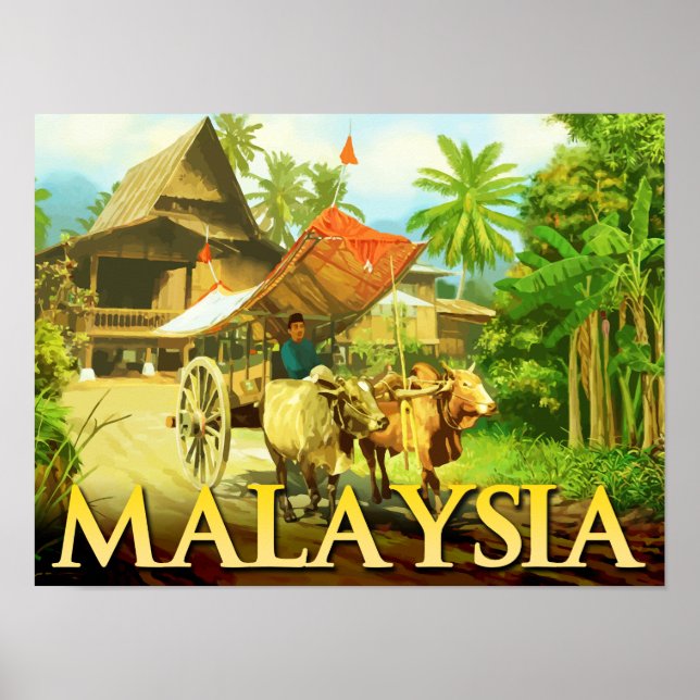 Malaysia - Bullock Cart Poster (Front)