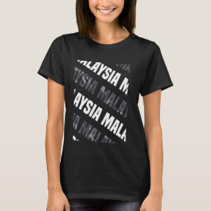 Malaysia Camo Pattern Grey Camouflage T-Shirt