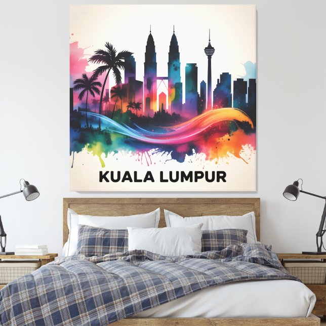 malaysia canvas print (Insitu(Bedroom))