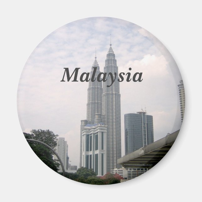 Malaysia Cityscape Magnet (Front)