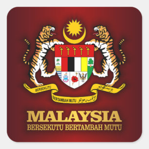 Malaysia COA Square Sticker