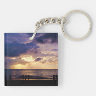 Malaysia Coast Sunset Key Ring