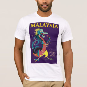 Malaysia Dragon vintage style travel poster T-Shirt