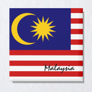 Malaysia flag & Asia holiday/sports fans Magnet