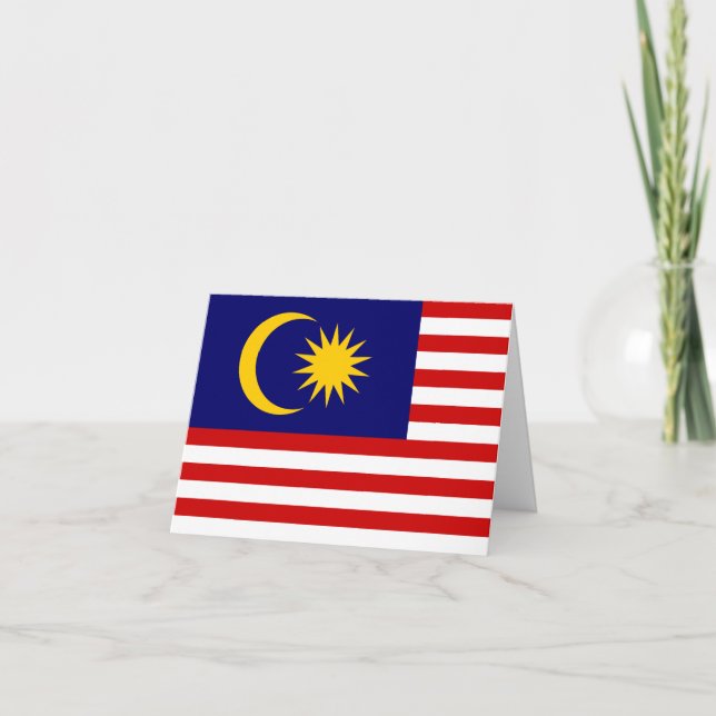 Malaysia Flag Card (Front)