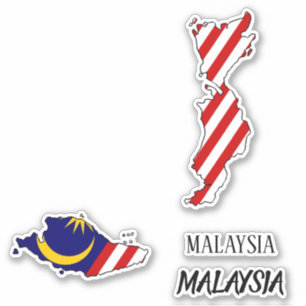 Malaysia Flag Charming Patriotic Map