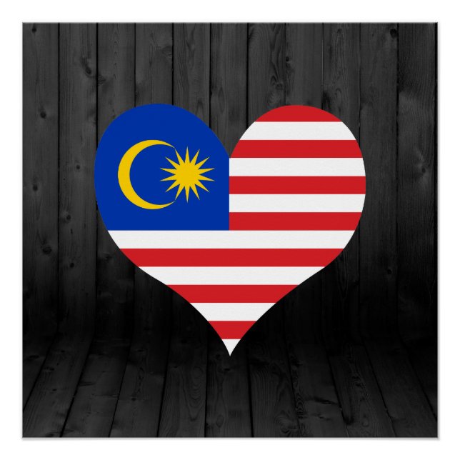 Malaysia flag coloured poster (Front)