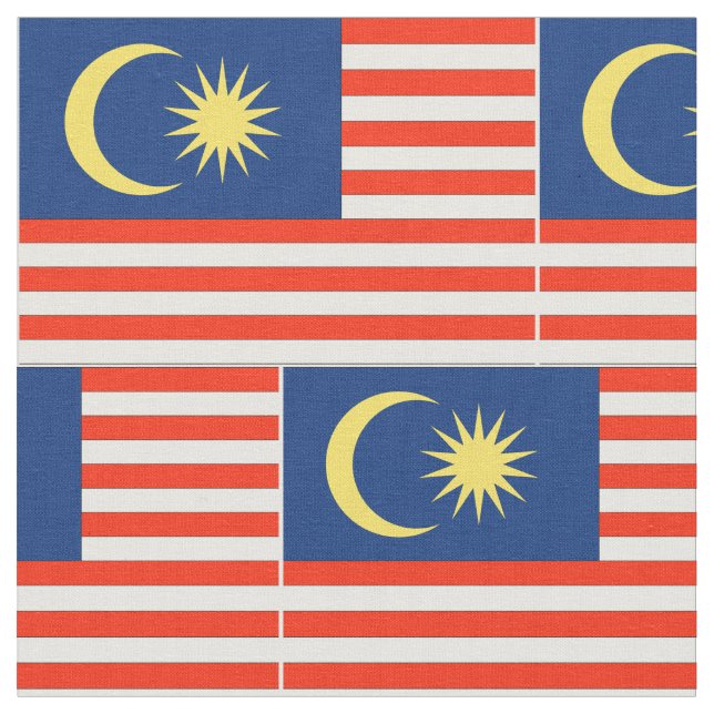 Malaysia Flag Fabric (Close Up)